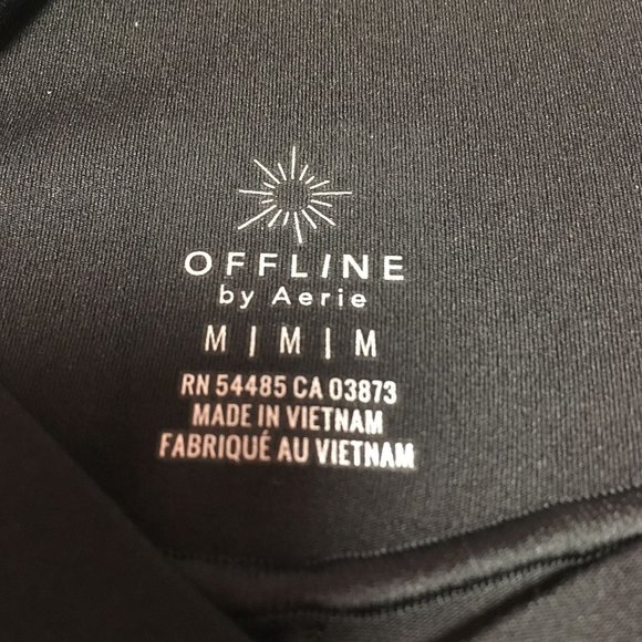 NWT OFFLINE By Aerie Real Me High Waisted Crossover Flare Legging Black Size Med - Picture 8 of 12